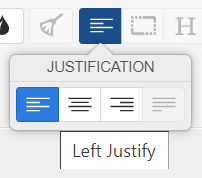 justify text left