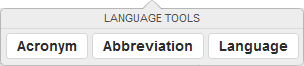 Language Tools Options
