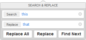 Search & Replace