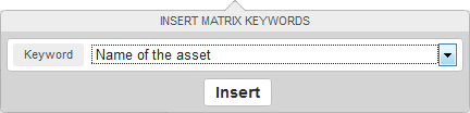 Keyword Options