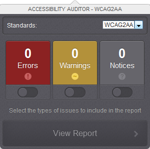 Accessibility Auditor Options